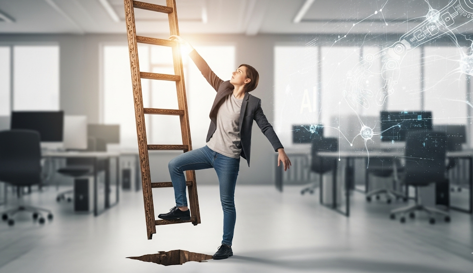 The Missing Rung: How AI Is Freezing Out an Entire Generation of Workers